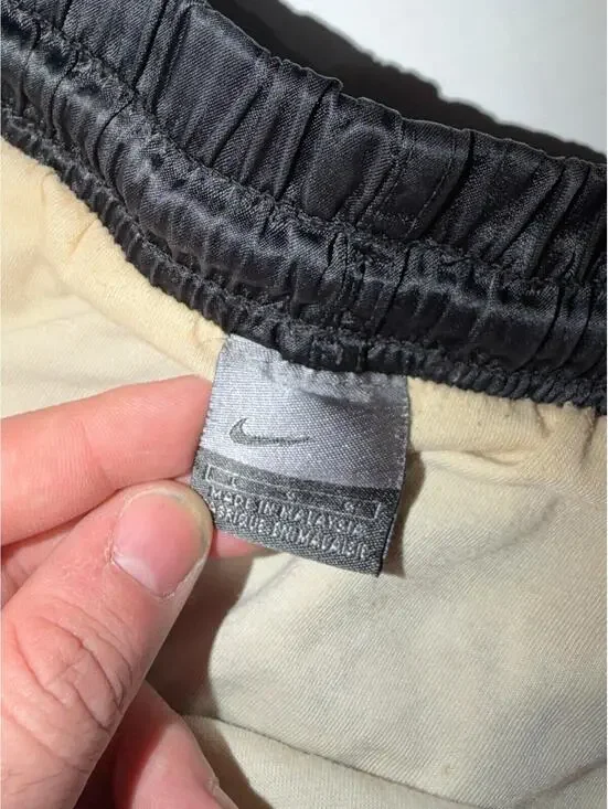 Nike Satin Dazzle Volley Shorts Grey Tag Mens LG Vintage Y2K 90s Lined - Picture 4 of 6